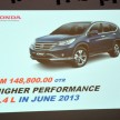 Honda CR-V launched – 2.0 litre, CKD, RM148,800
