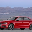 New Audi A3 Sedan and hot 300 hp S3 Sedan unveiled