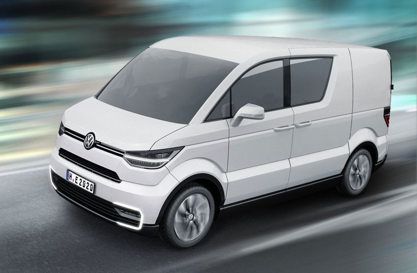Volkswagen e-Co Motion Concept – electric white van 160832