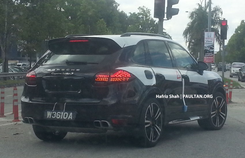 New Porsche Cayenne Turbo S spotted in Malaysia – launch soon with Cayenne Diesel S and new Cayman 159621