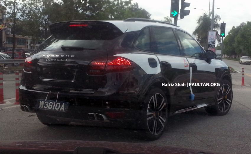 New Porsche Cayenne Turbo S spotted in Malaysia – launch soon with Cayenne Diesel S and new Cayman 159620