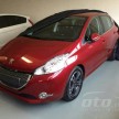 Peugeot 208 – pics of Malaysian spec car surface!