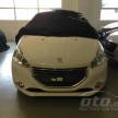 Peugeot 208 – pics of Malaysian spec car surface!