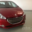 Peugeot 208 – pics of Malaysian spec car surface!