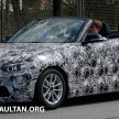 BMW 2-Series Convertible spied with the top down