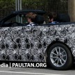 BMW 2-Series Convertible spied with the top down