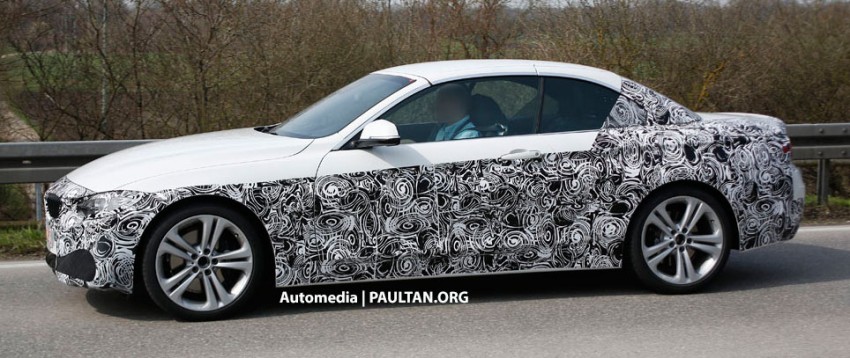 SPIED: BMW F33 4 Series Cabriolet shows some skin 169347