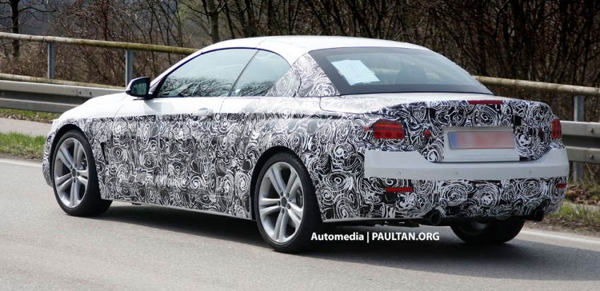 SPIED: BMW F33 4 Series Cabriolet shows some skin 169344