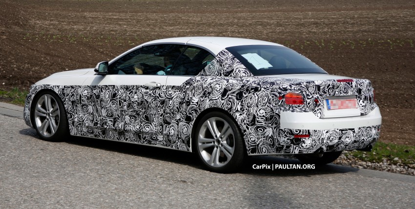 SPIED: BMW F33 4 Series Cabriolet shows some skin 169668