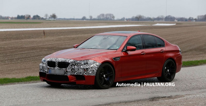SPYSHOTS: New BMW M5 facelift shows its new eyes 171227