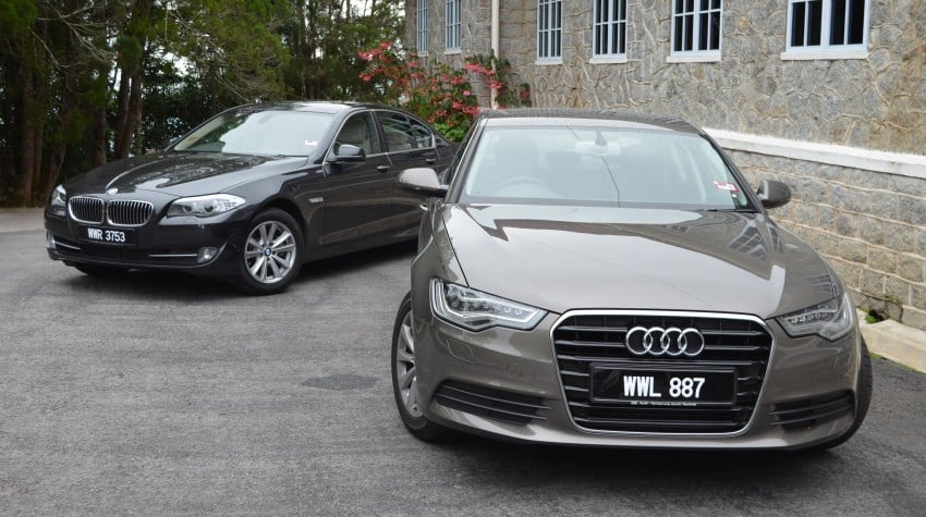 Four-way luxury sedan comparison – Audi A6 vs BMW 520i vs Infiniti M25 vs Lexus GS 250 171976