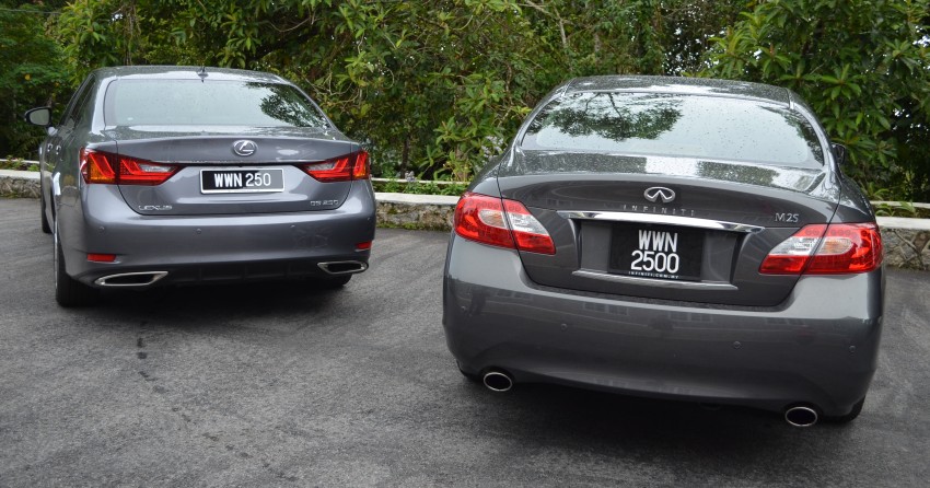 Four-way luxury sedan comparison – Audi A6 vs BMW 520i vs Infiniti M25 vs Lexus GS 250 171978