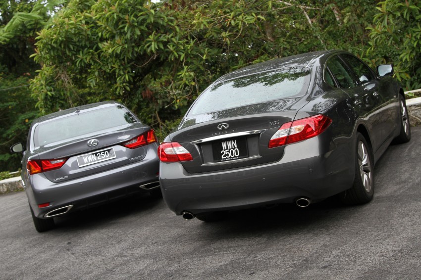 Four-way luxury sedan comparison – Audi A6 vs BMW 520i vs Infiniti M25 vs Lexus GS 250 171986