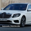 W222 Merc S-Class sighted again, this time in white