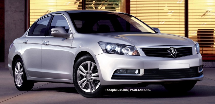 Proton Perdana replacement model rendering based on the Honda Accord by Theophilus Chin 171550