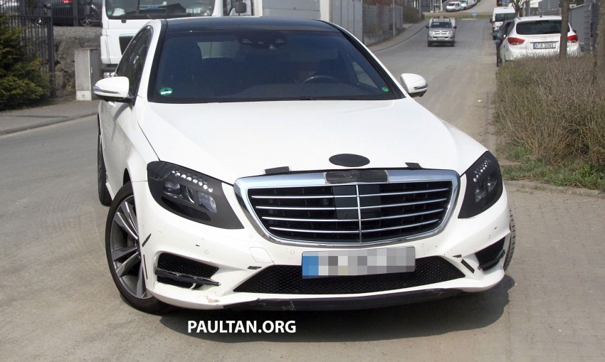 W222 Merc S-Class sighted again, this time in white 170954