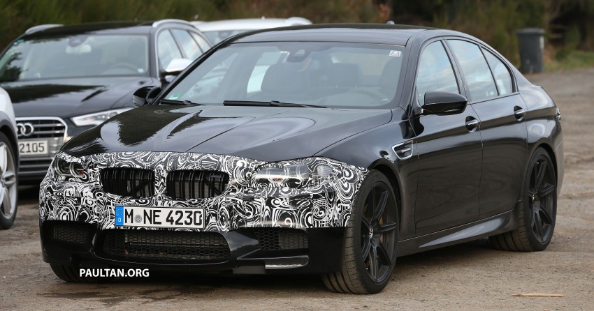 SPYSHOTS: New BMW M5 facelift shows its new eyes 168701