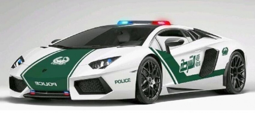 Dubai police adds a Lamborghini Aventador to its fleet 168380