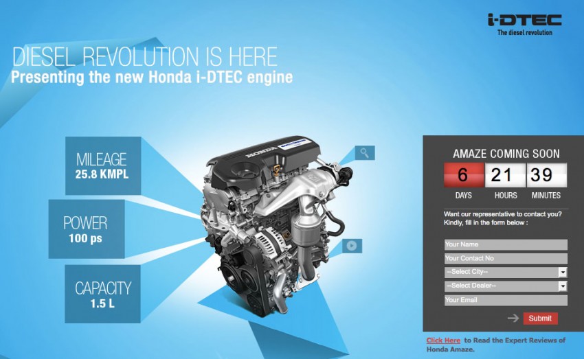 Honda Amaze launching soon in India – Brio Sedan gets 1.5 i-DTEC, 200 Nm and 25.8 km/l economy 166382