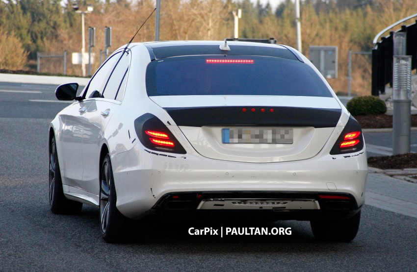 W222 Merc S-Class sighted again, this time in white 171308
