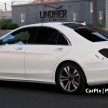 W222 Merc S-Class sighted again, this time in white