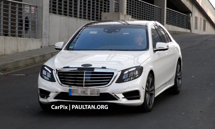 W222 Merc S-Class sighted again, this time in white 171313