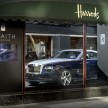 Rolls-Royce Wraith Harrods window display debut