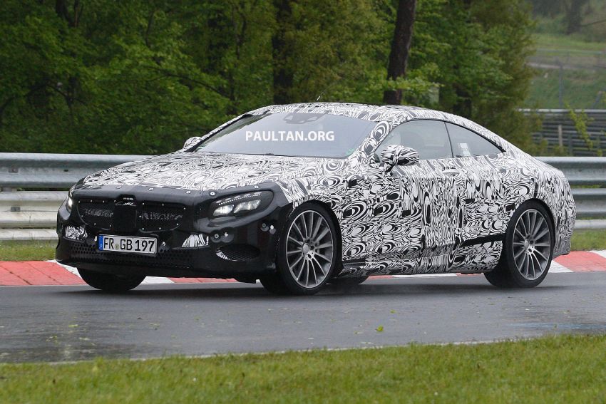 SPIED: Mercedes-Benz S-Class Coupe on the ‘Ring 176258