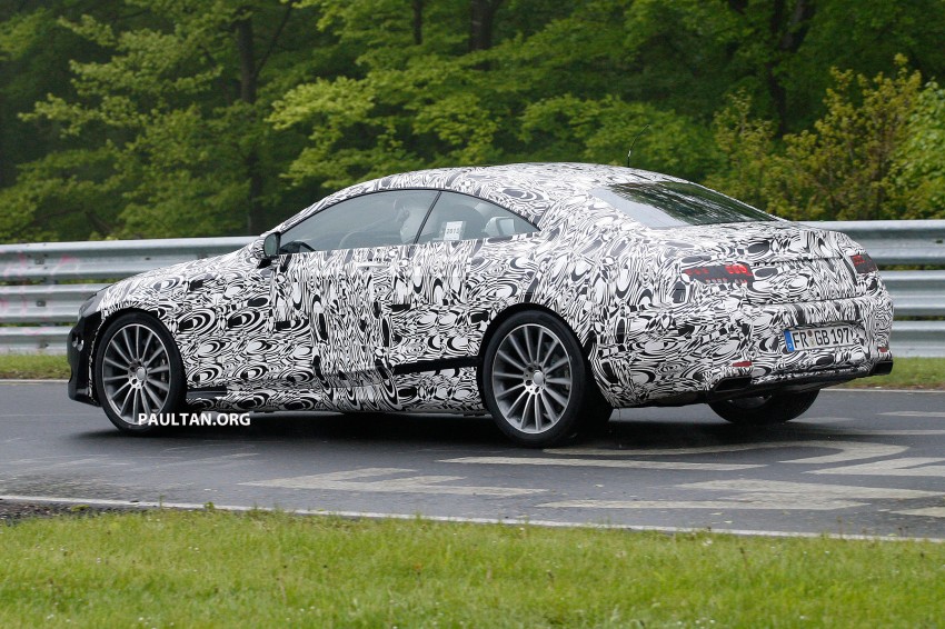 SPIED: Mercedes-Benz S-Class Coupe on the ‘Ring 176260