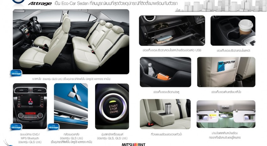 Mitsubishi Attrage – brochure reveals rest of sedan 176283