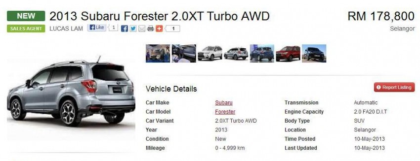 Subaru Forester – fourth-gen appears on oto.my 173792