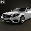 W222 Mercedes-Benz S-Class official exterior photo leaked, with 360 degree 3D rendering too