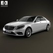 W222 Mercedes-Benz S-Class official exterior photo leaked, with 360 degree 3D rendering too