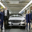 W222 Mercedes-Benz S-Class rolls off production line