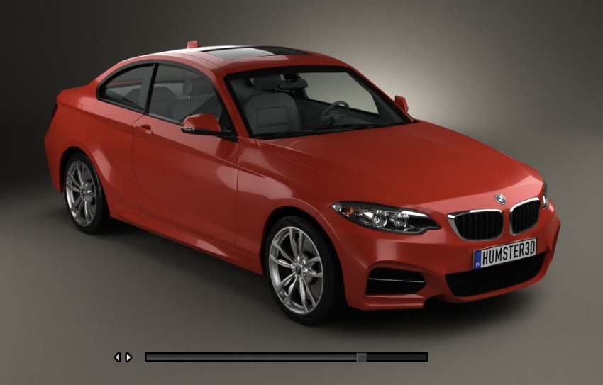 2014 BMW 2-Series Coupe – M235i surfaces in 3D 181312