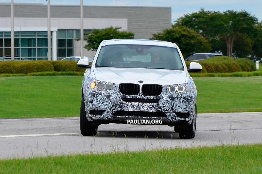 BMW X4 production car spied showing some metal 185214