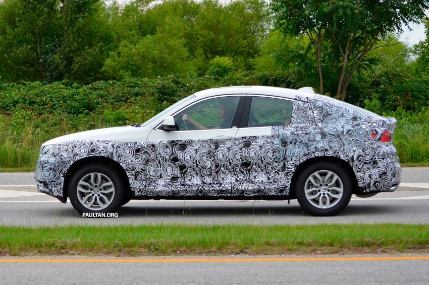 BMW X4 production car spied showing some metal 185211