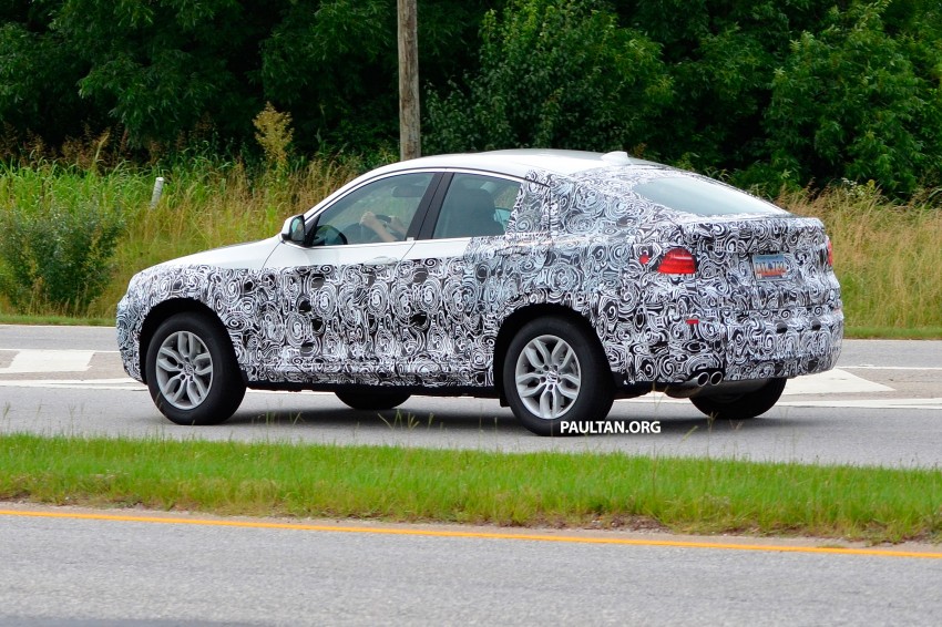 BMW X4 production car spied showing some metal 185212