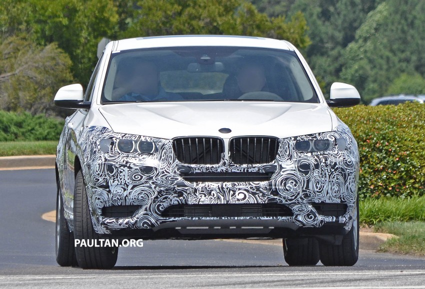 BMW X4 production car spied showing some metal 183908