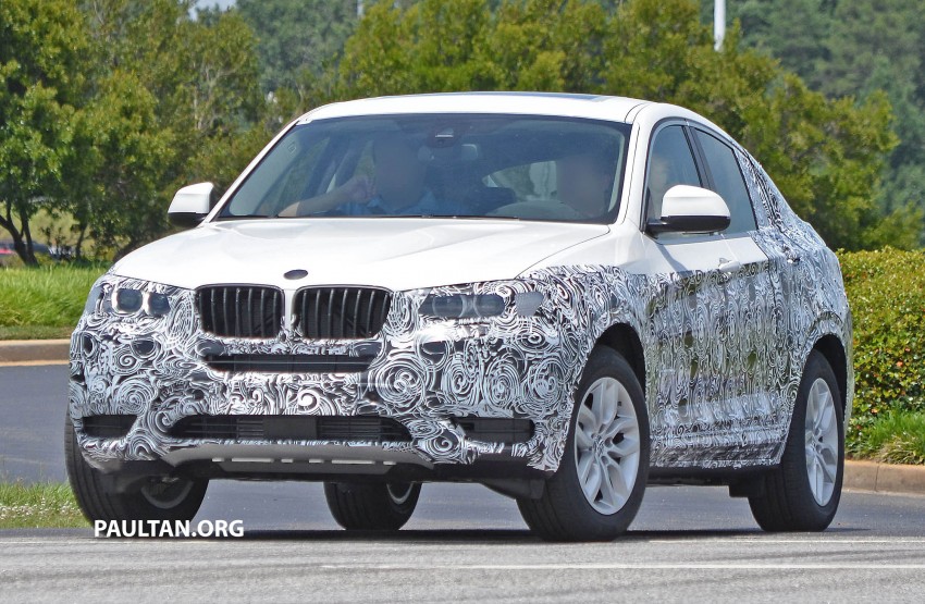 BMW X4 production car spied showing some metal 183907