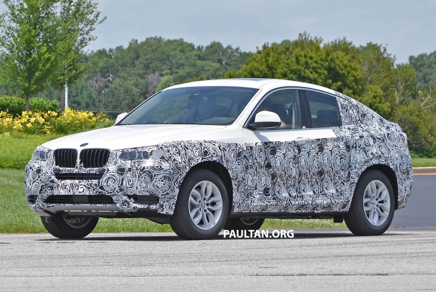 BMW X4 production car spied showing some metal 183906