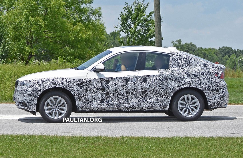 BMW X4 production car spied showing some metal 183905