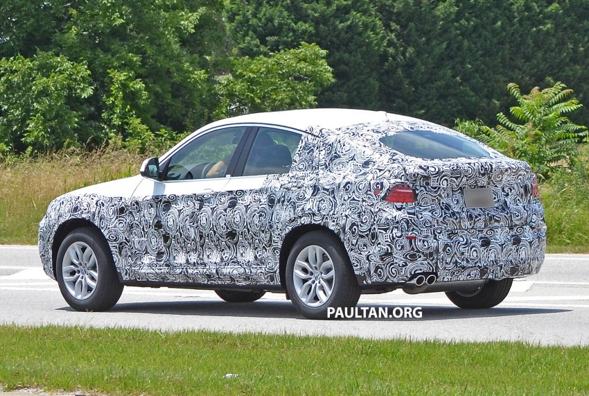 BMW X4 production car spied showing some metal 183903