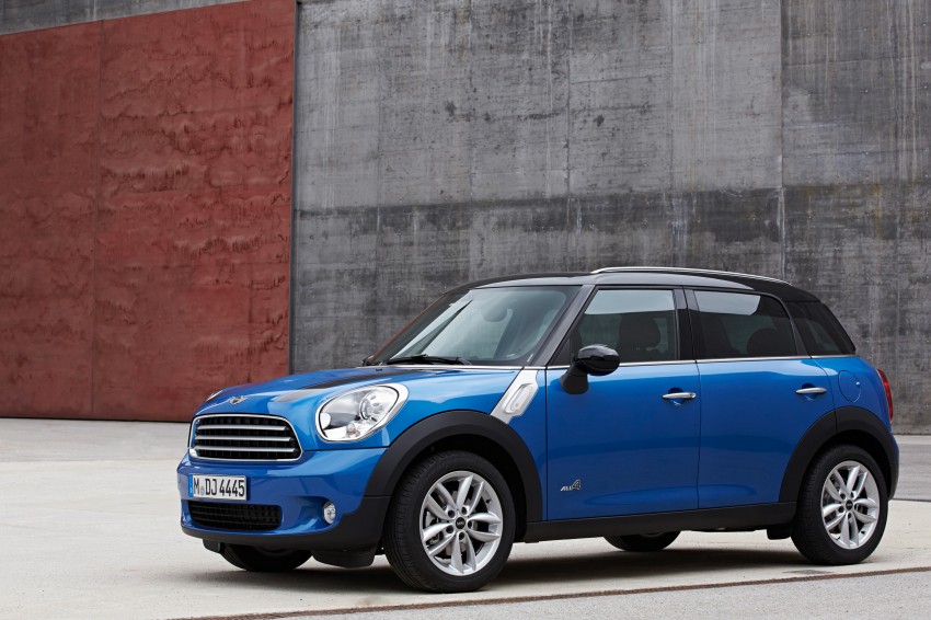 Standard MINI Cooper Countryman and Paceman can now be had with optional ALL4 all-wheel drive system 178019
