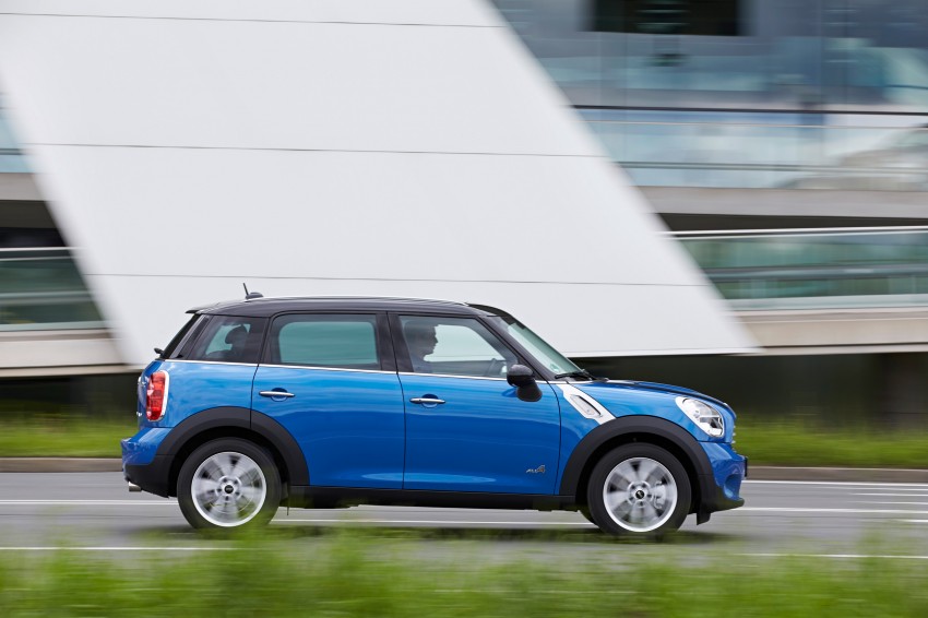 Standard MINI Cooper Countryman and Paceman can now be had with optional ALL4 all-wheel drive system 178030