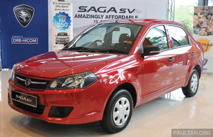 Proton Saga SV launched – from RM33,438 OTR 180528