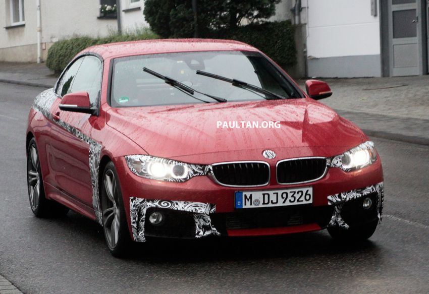 SPIED: BMW 4-Series Convertible, F33 almost naked 185320