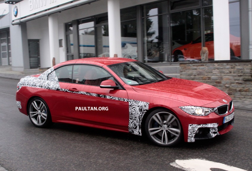 SPIED: BMW 4-Series Convertible, F33 almost naked 185322