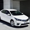 2014 Toyota Corolla Altis 1.8E, 2.0G and 2.0V estimated pricelist for Malaysia: RM115k to RM137k