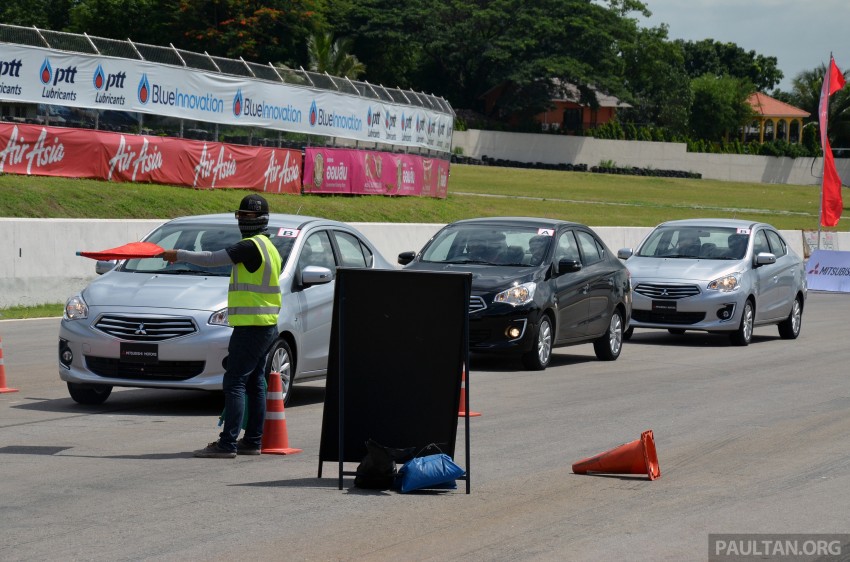 DRIVEN: Mitsubishi Attrage tried out on a Thai track 187851